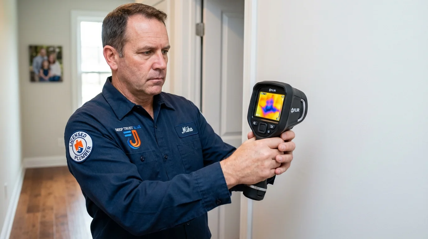 Thermal imaging leak detection by Johns Plumbing LLC in Bath